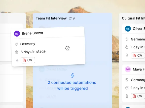 Join recruitment automation rules replacing manual admin