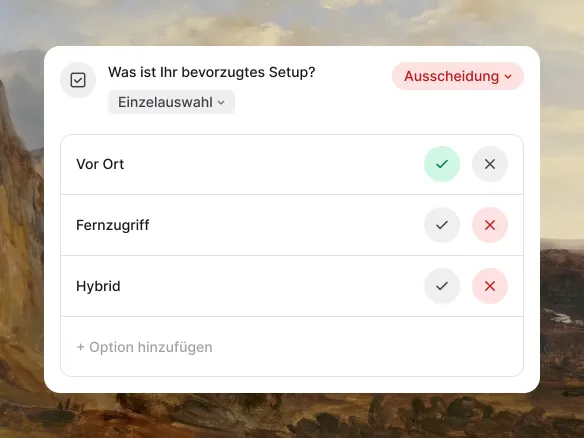 Join Bewerber-Screening und Scorecard-Bewertung